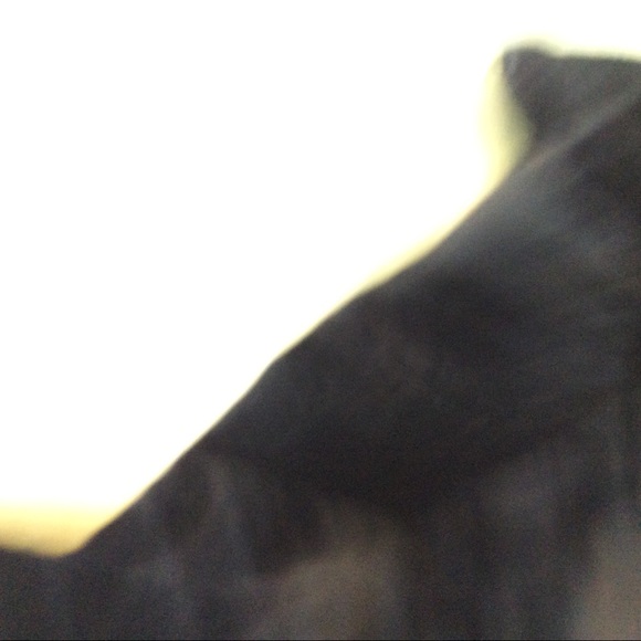 Reba Navy Crushed Velvet long Sleeved shirt Large - Picture 4 of 6